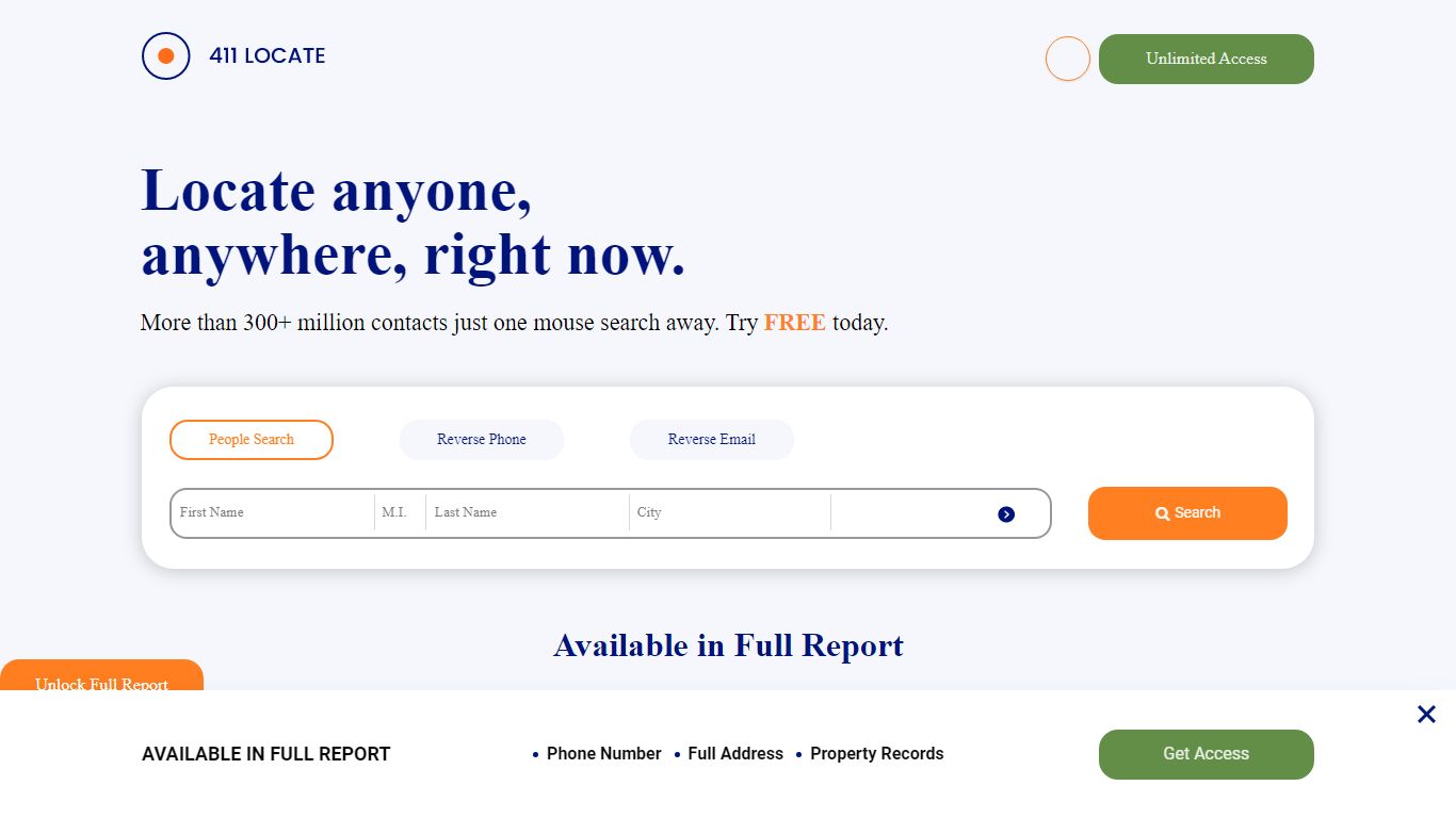 Locate a Person, Friend and Relatives Online - 411Locate.com